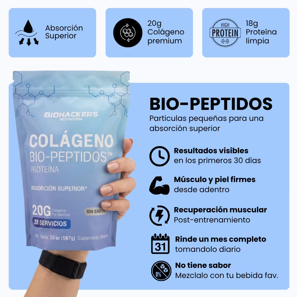 Colágeno Bio-Peptidos + Proteína: Resultados en 12 semanas
